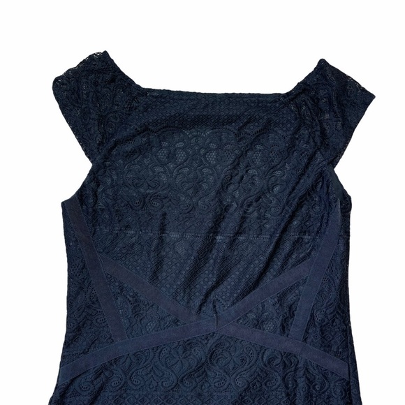 Ali & Jay Black Lace Cap Sleeve Mini Dress Size L - Picture 1 of 8